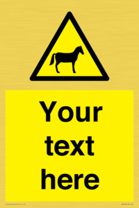 Custom warning horses